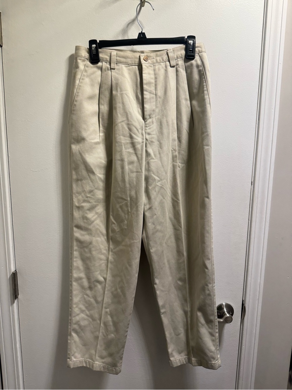 * Woman’s Eddie Bauer Pleated Khaki Slacks